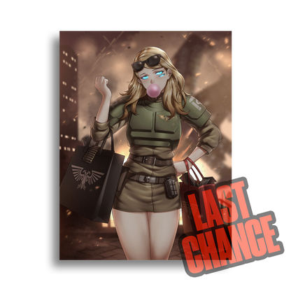 Adeptus Ridiculous | Cadian Valley Girl - 2024 Art print